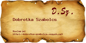 Dobrotka Szabolcs névjegykártya